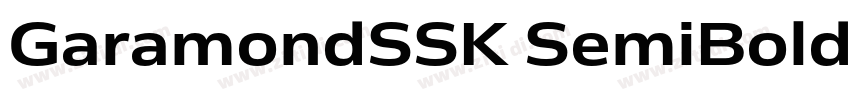 GaramondSSK SemiBold字体转换 GaramondSSK SemiBold字体转换